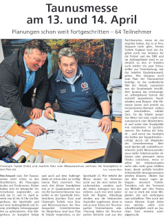 Artikel zur Taunusmesse 2024
